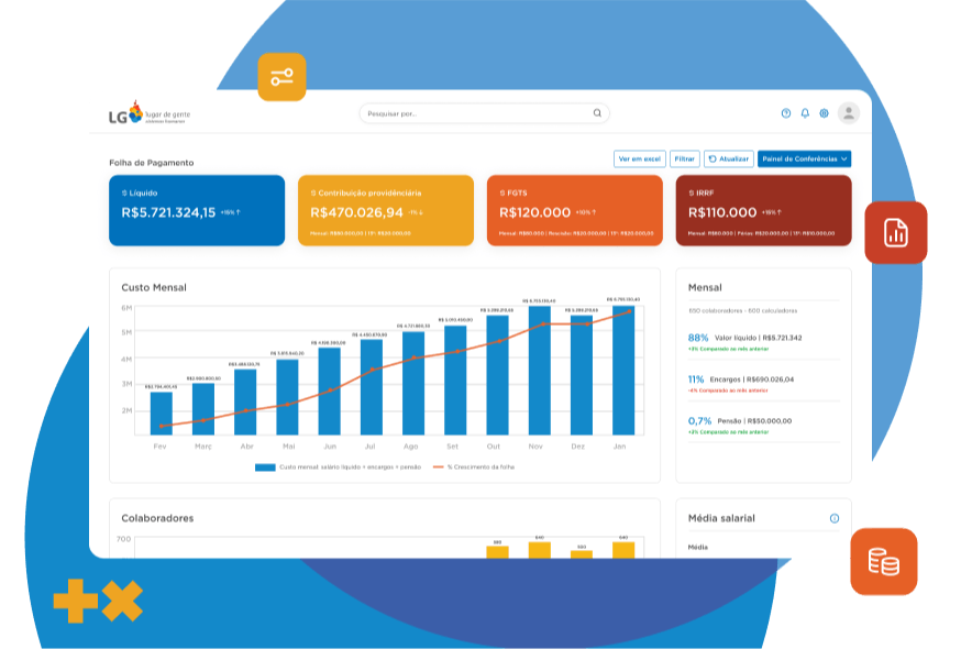 Cálculos precisos, atualizados e sem retrabalho