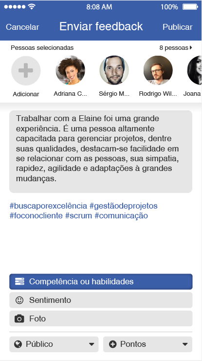 4 - Enviar feedback contínuo